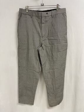 RAG & BONE High Waisted Tapered Trousers Houndstooth Black White Women's L